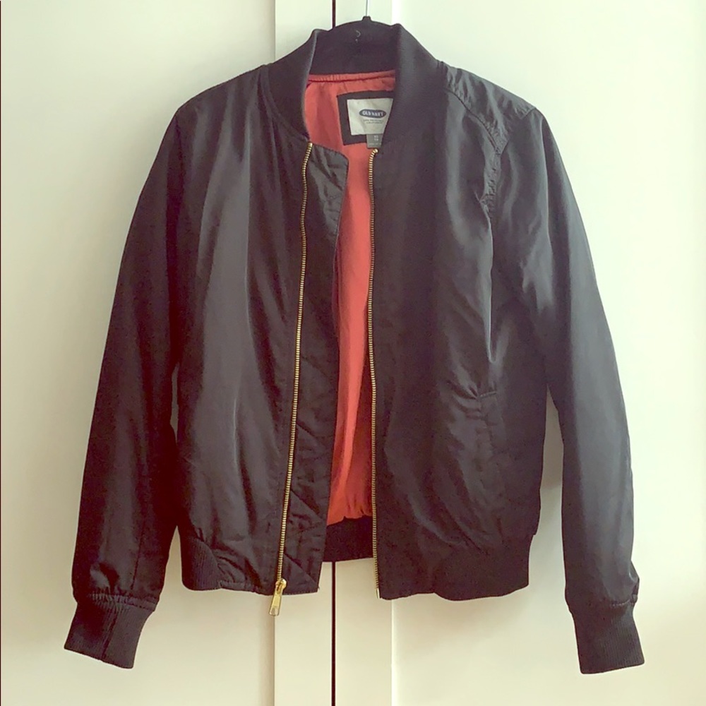 Old Navy Black Bomber Jacket